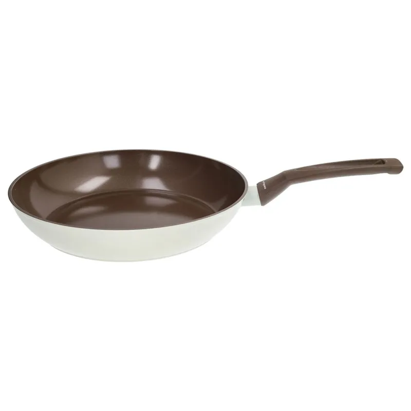 Padella 1 manico 28 cm Alluminio Beige-Marrone Direttamente Dal Produttore