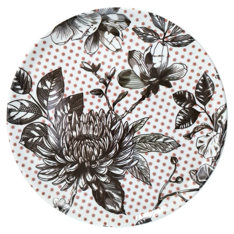 Soddisfatti O Rimborsati Rotondo Pizza 33 cm Dalia Porcellana Multicolor
