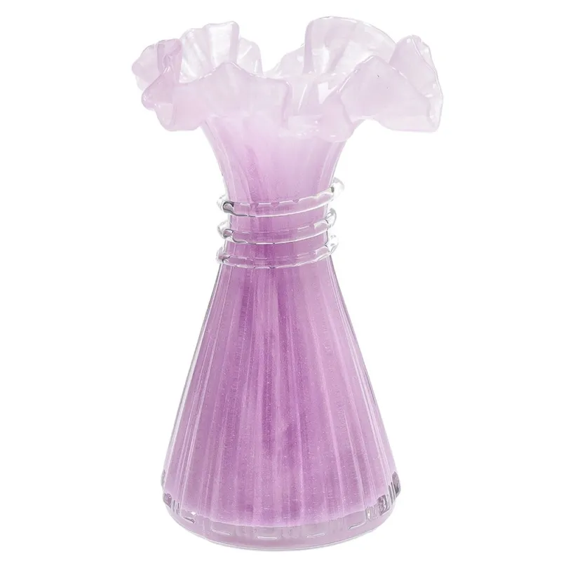 Ultime Pezzi Vaso h 19 cm Vetro Lilla