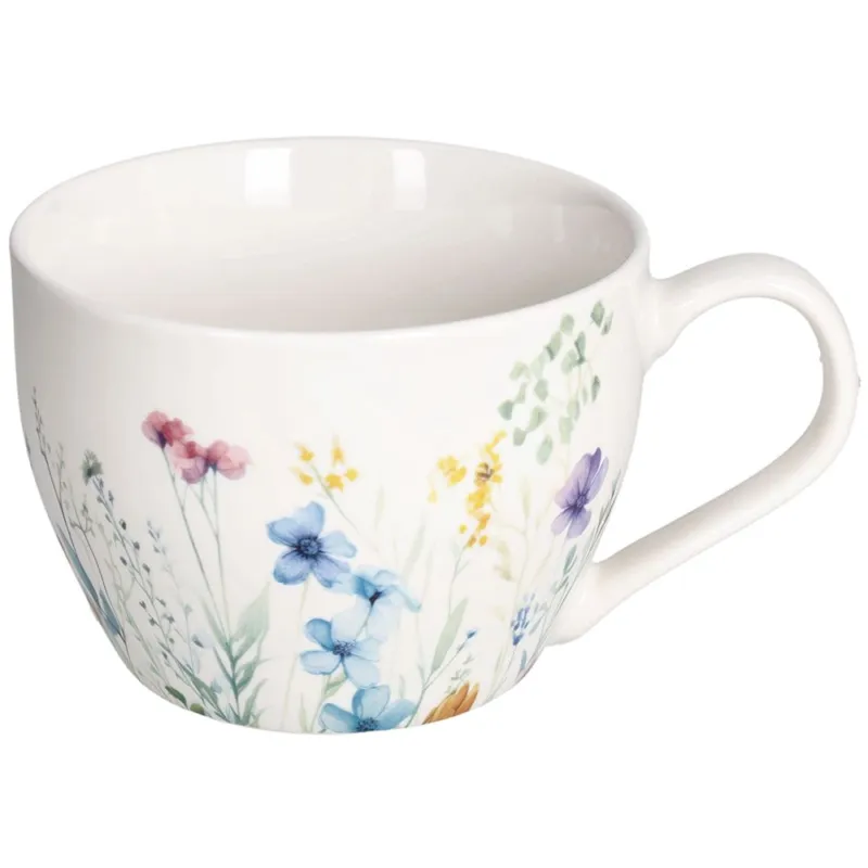 Tazza Colazione senza piatto 420 cc Florenne New Bone China Multicolor Soddisfatti O Rimborsati