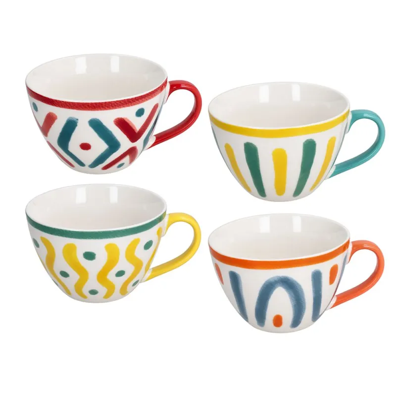 Non Perdere Tazza Colazione senza piatto 530 cc Vietri New Bone China Multicolor