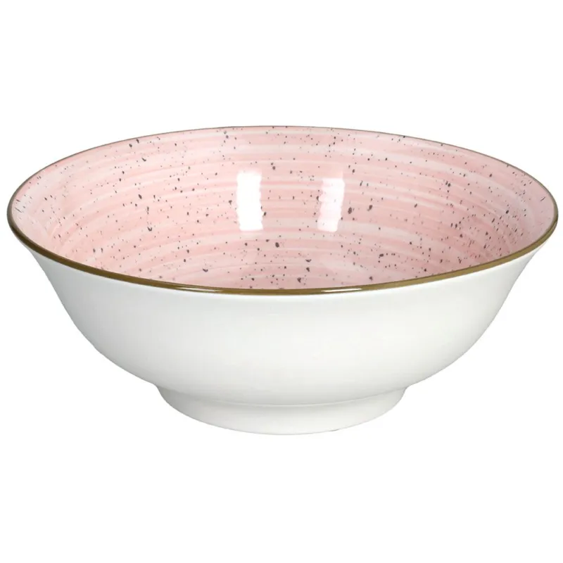 Nuova Collezione Insalatiera 21 cm Pepper Bamboo Porcellana Rosa