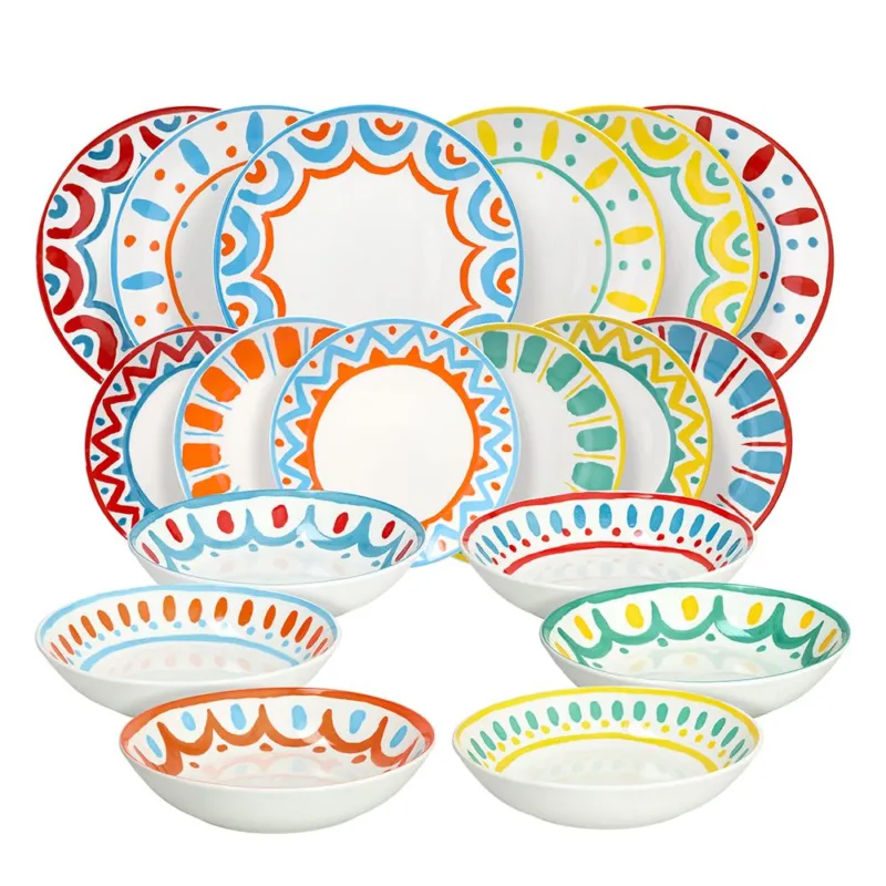 Compra Online Servizio piatti 18 pezzi Vietri Porcellana Multicolor