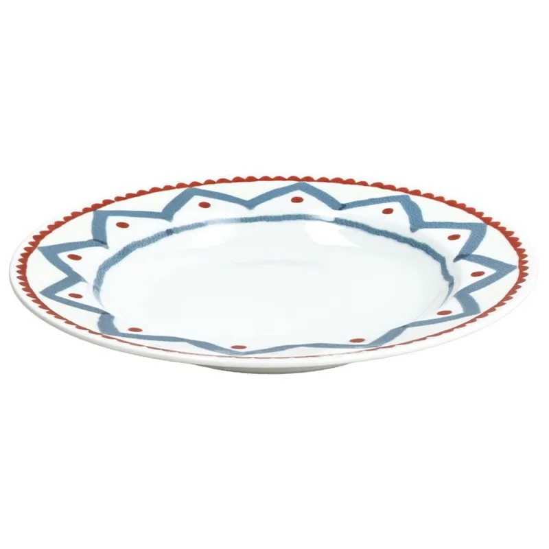 Piatto Fondo 22 cm Brooklin Porcellana Multicolor Bestseller