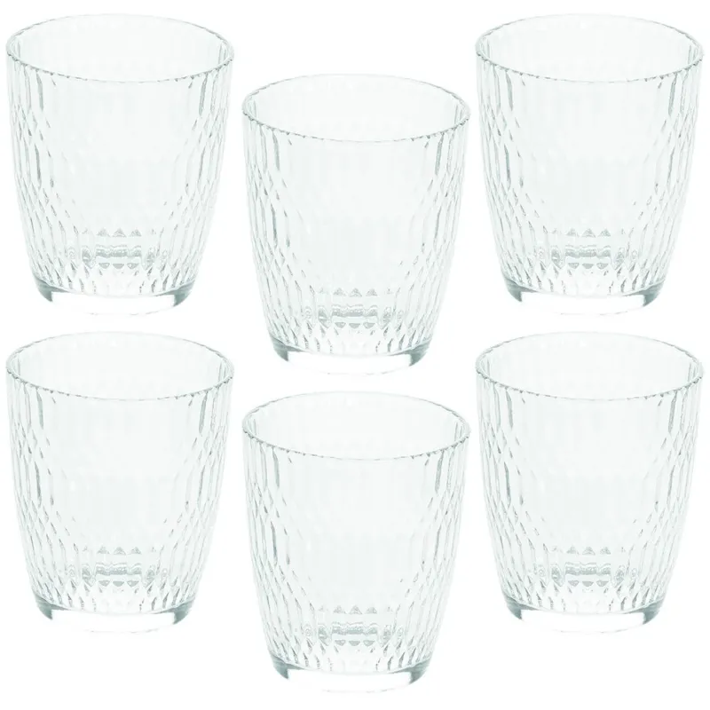 Set 6 bicchieri 310 cc Vetro Trasparente Compra Online