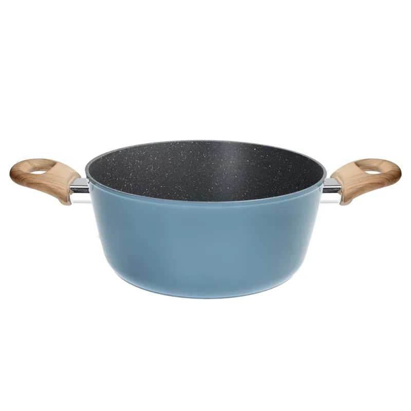 Spedizione Espresso Casseruola 2 manici 20 cm Alluminio Azzurro