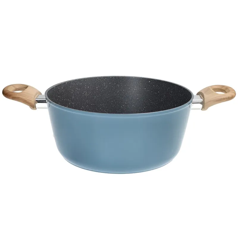 Promozione Esclusiva Casseruola 2 manici 24 cm Alluminio Azzurro