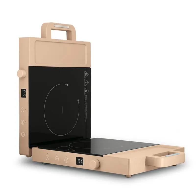 Doppia piastra a induzione portatile Champagne Beige Ordina Subito