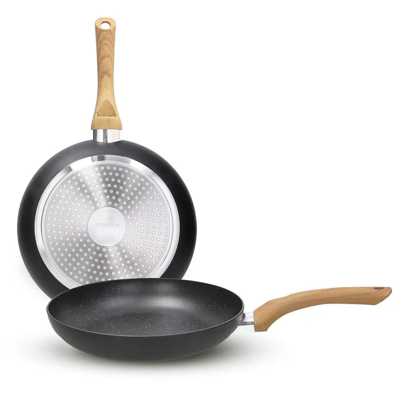 Set 2 padelle 24/28 cm Alluminio Nero Prezzo Scontato