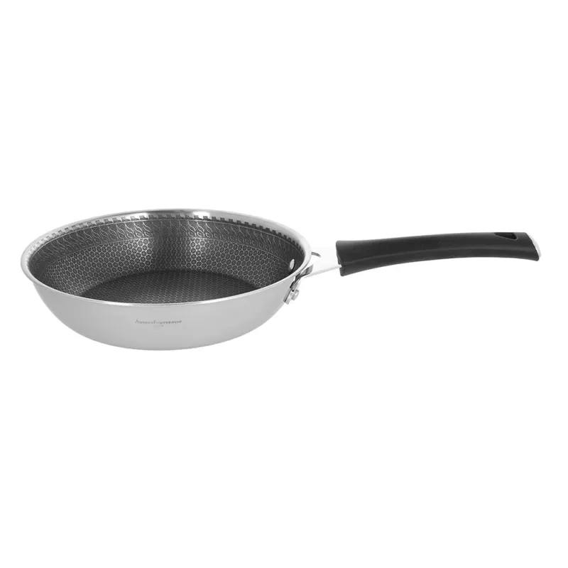 Padella 1 manico 32 cm Acciaio inox Argento Super Prezzo
