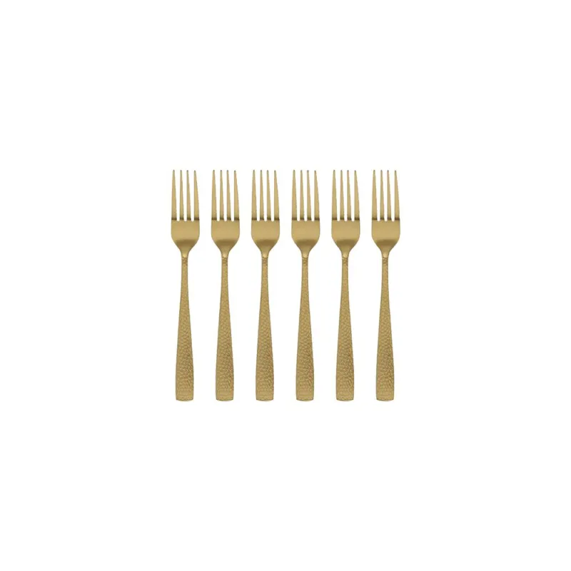 Di Tendenza Set 6 Forchettine Pauline Acciaio Inox 18/0 Oro