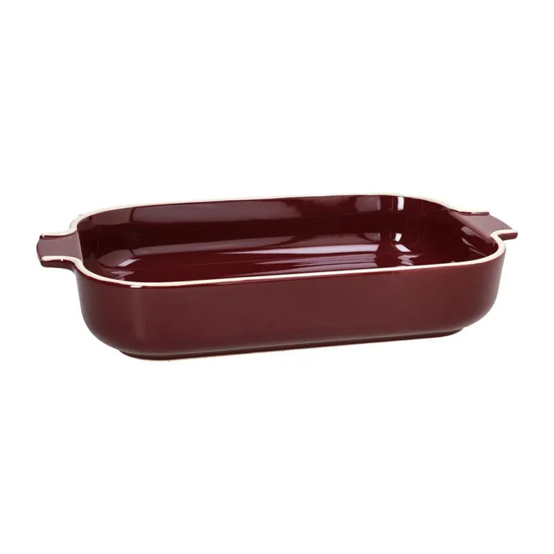 Pirofila rettangolare 30 x 18 cm Syrah Stoneware Rosso Reso Gratuito