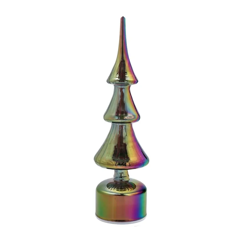 Professionale Albero led girevole h 36 cm Vetro Multicolor