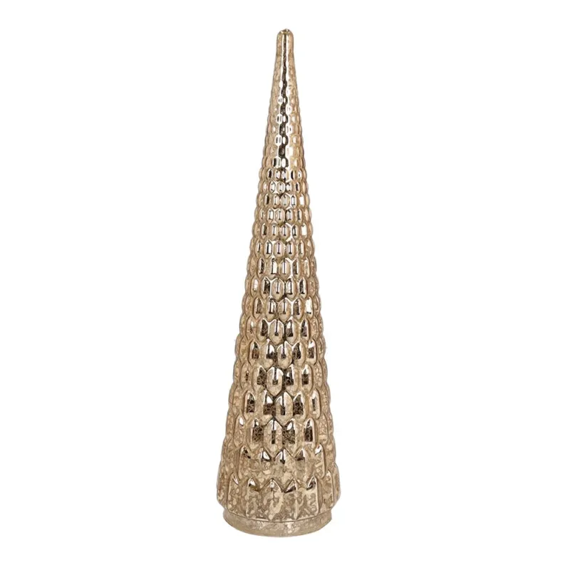 Albero con led h 35 cm Vetro Oro A Buon Prezzo