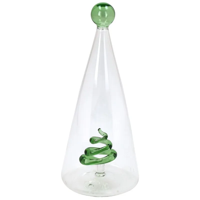 Prezzo Scontato Albero con girandola h 22 cm Vetro Trasparente
