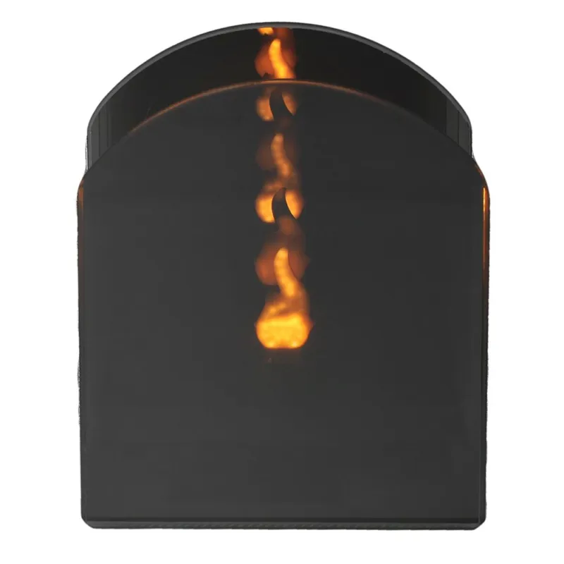 Parallelepipedo fiamma led h 11 cm Vetro Trasparente Novità