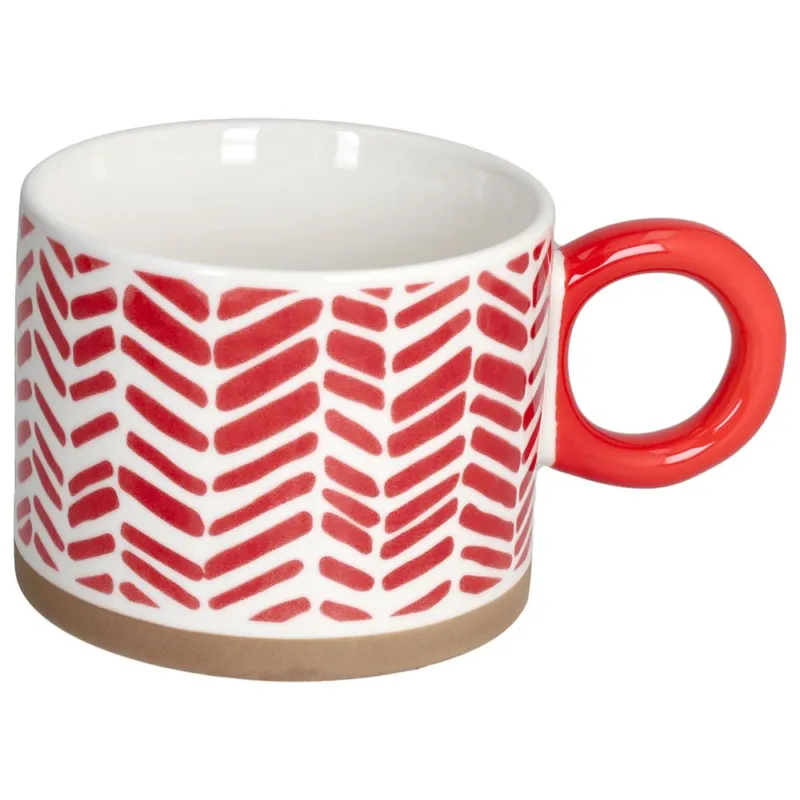 Mug 450 cc Spotty Stoneware Rosso Scelto Dai Clienti