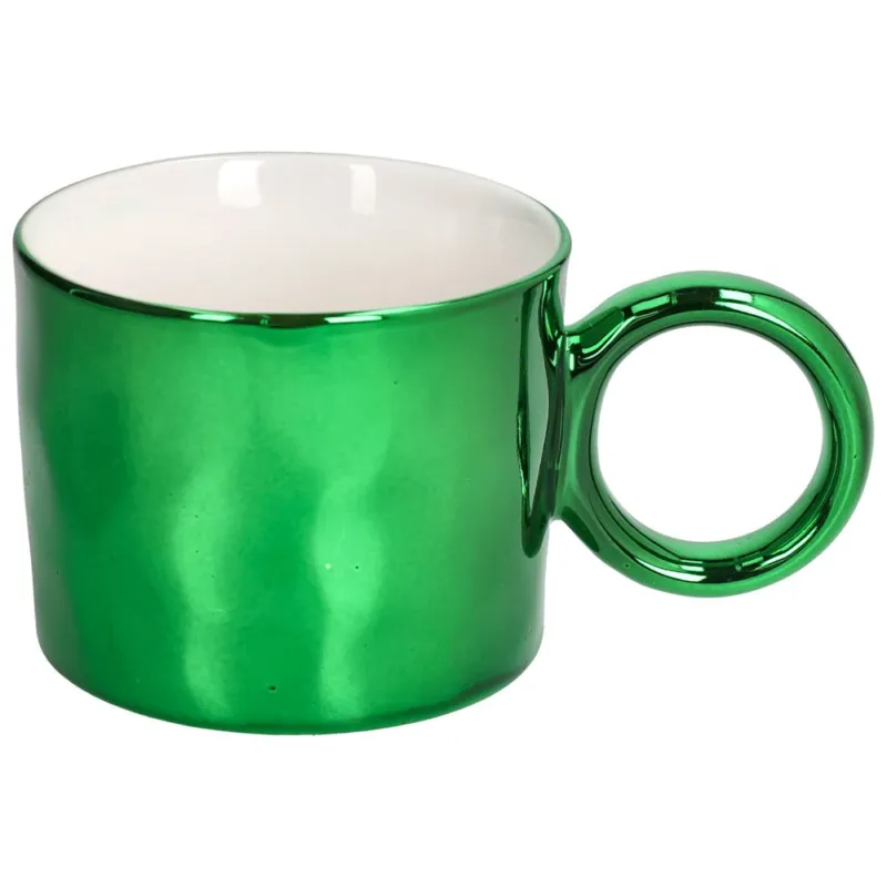 Mug 380 cc Pop New Bone China Verde Soddisfatti O Rimborsati