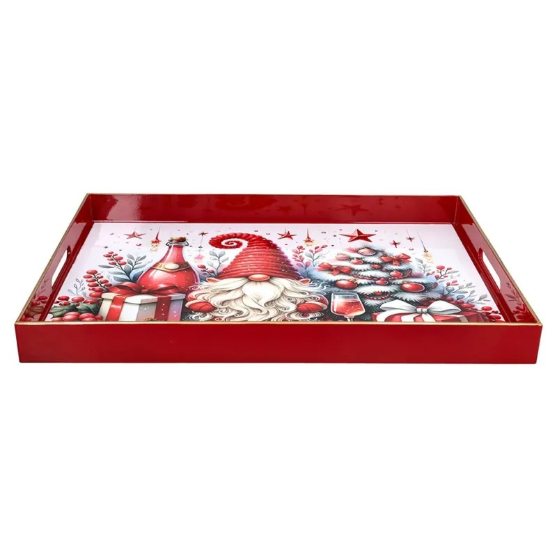 Economico Vassoio 48 x 35 cm Party Time Polipropilene Multicolor