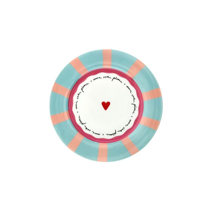 Quantità Limitata Piatto dessert cuore 20 cm Madame New Bone China Multicolor