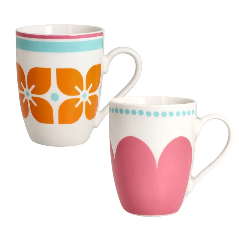 Acquista Ora Set 2 Mug Madame New Bone China Multicolor