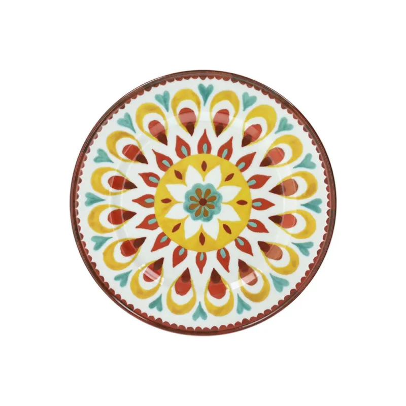 Soddisfatti O Rimborsati Piatto piano 27 cm Mandala Porcellana Multicolor