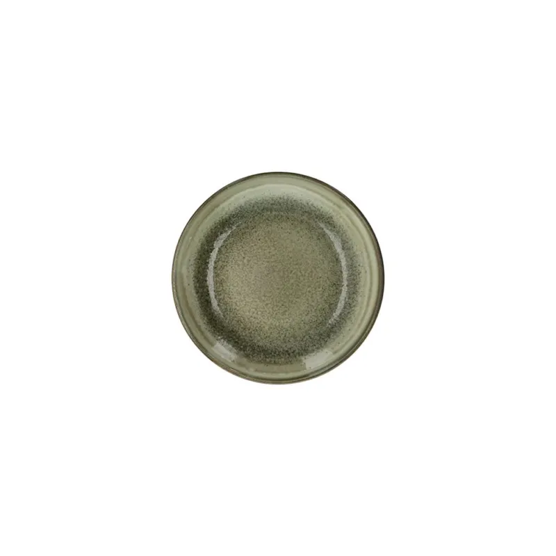Piatto Dessert 20 cm Taupe Porcellana Verde Economico