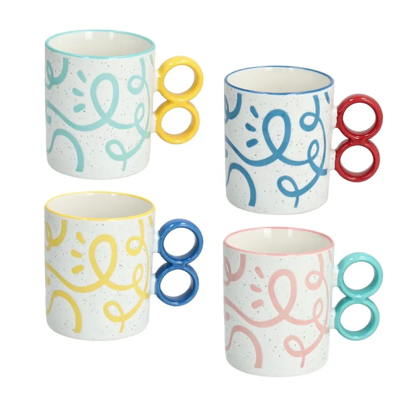 Spedizione Espresso Mug cilindrico 340 cc Holidays New Bone China Multicolor