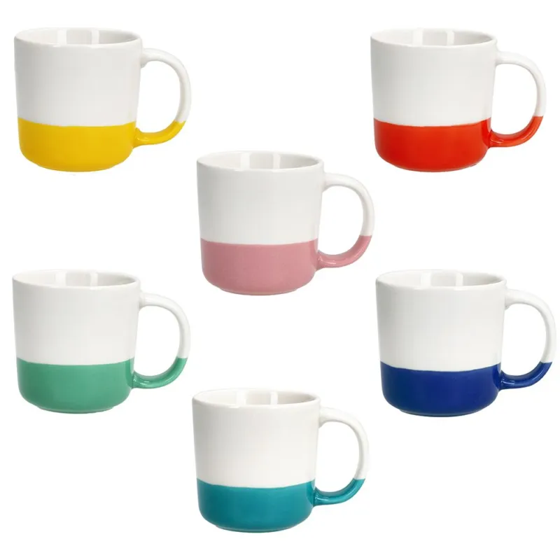 Mug 380 cc Rainbow New Bone China Multicolor Spedito Oggi