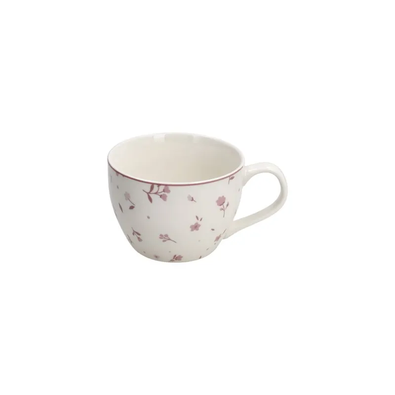 Prezzo Scontato Tazza Colazione senza piatto 400 cc Cottage New Bone China Rosa