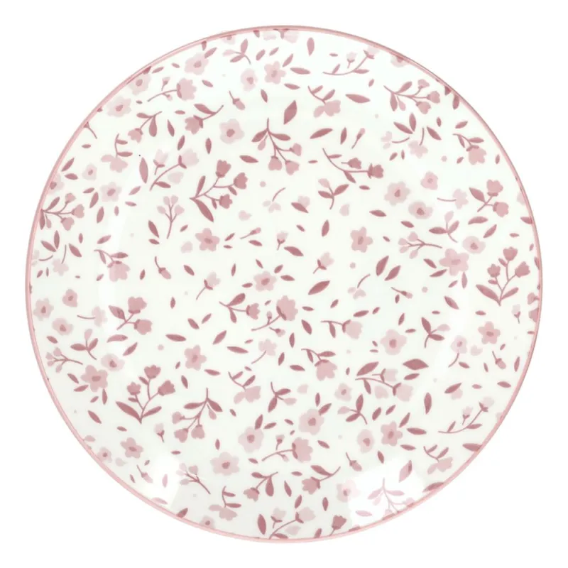 Piatto Dessert 19 cm Cottage Porcellana Rosa Affare