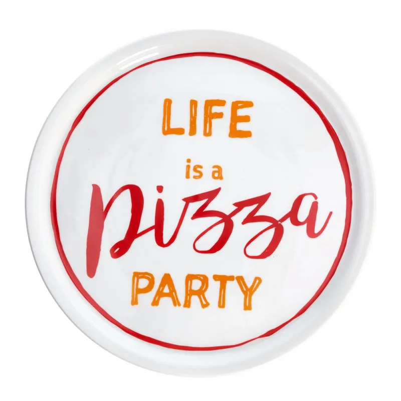 Offerta Lampo Piatto pizza 31 cm Party Porcellana Multicolor