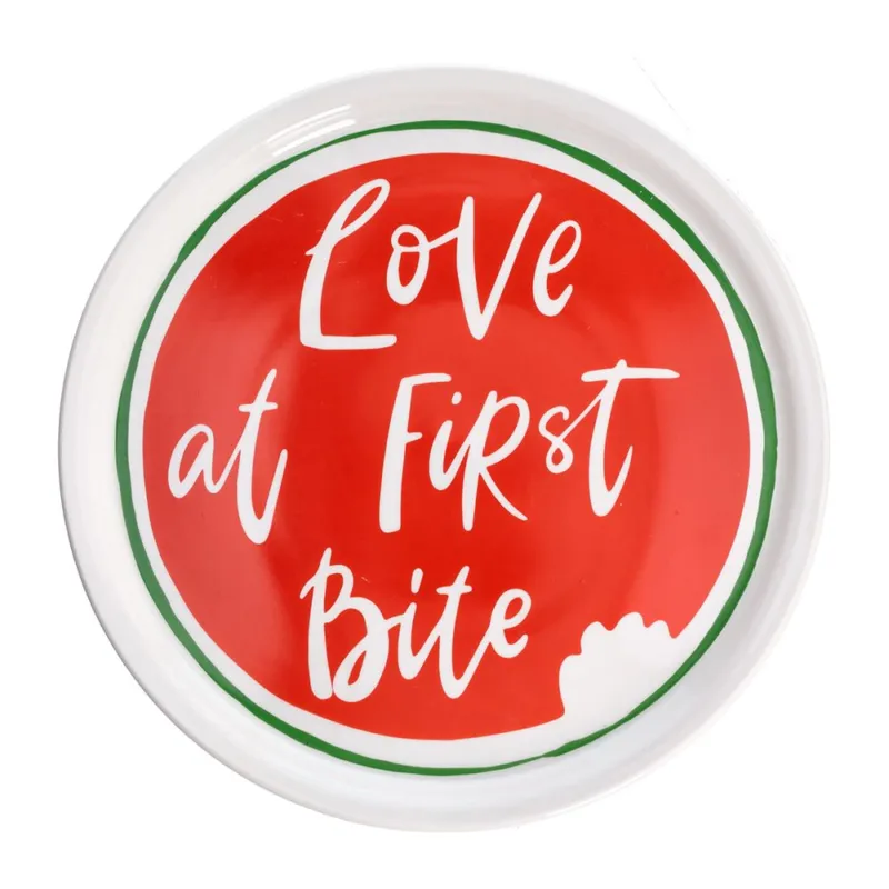 Piatto pizza 31 cm Love Bite Porcellana Multicolor Offerta