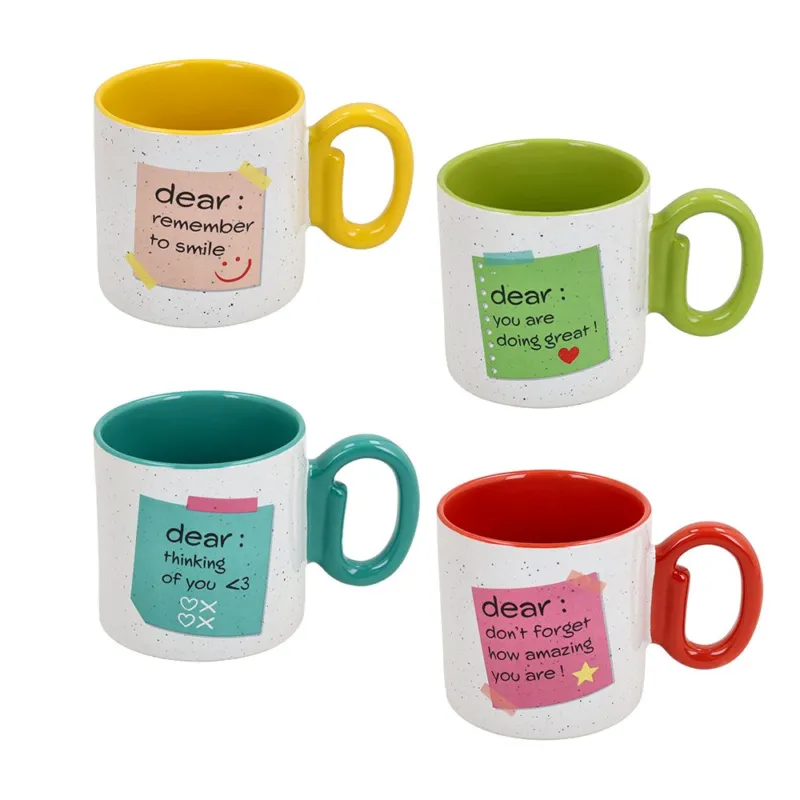 Affare Mug 380 cc Memo Mugs Stoneware Multicolor