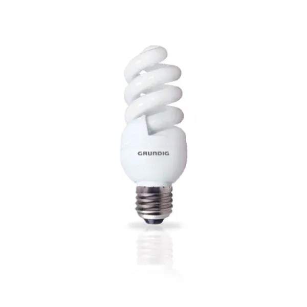 Grundig Lampadina a Risparmio Energetico Full Spiral Mini 7W E27 luce calda Occasione Imperdibile