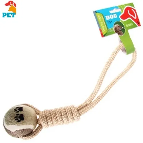 Corda e Palla Giocattolo Per Cane In Cotone Dog Toy Rope Animali Occasione Imperdibile