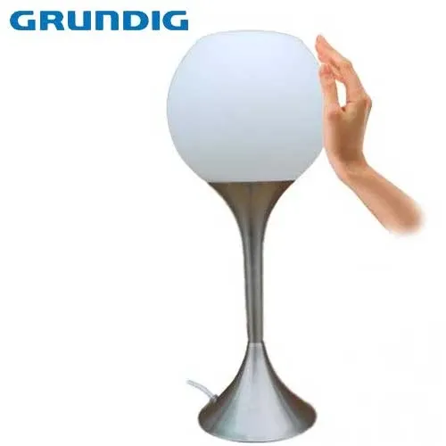 Lampada da Scrivania Alta 47 cm 60W 230V in Acciaio e Vetro Grundig Di Tendenza