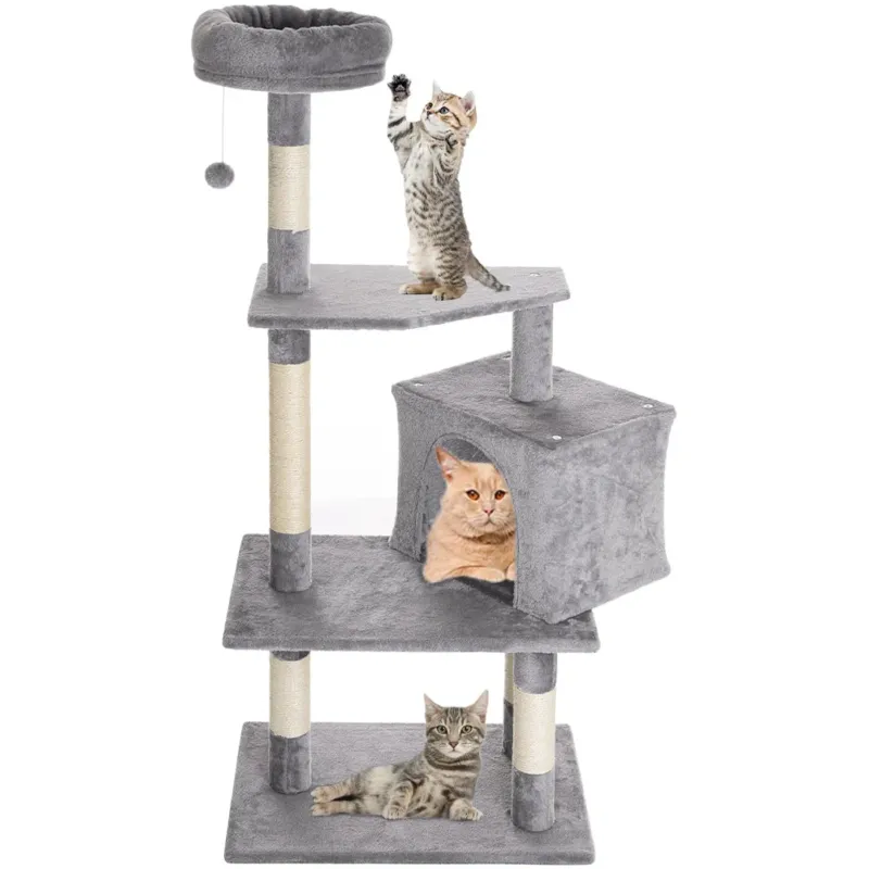 Tiragraffi Albero Rifugio Graffiatoio 1 Pallina 1 Cuccia Coperta Gatti Felini Prezzo Ridotto