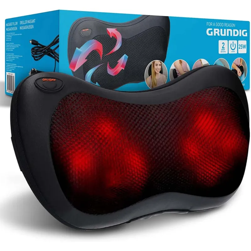 Offerta Speciale Cuscino Cuscinetto Massaggiante per Massaggi Elettrico Riscaldato 4 Testine