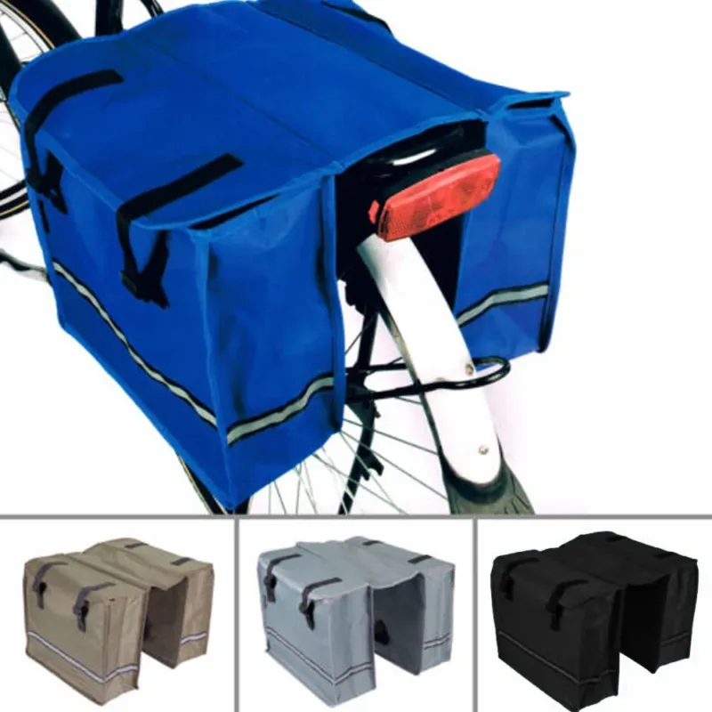 Borse Laterali Posteriori Bicicletta Borsa Doppia Porta Oggetti Bici Dunlop Offerta Lampo