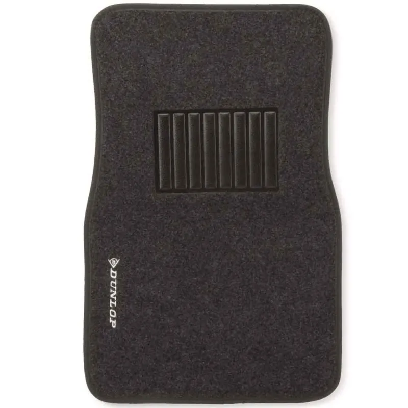 Offerta Lampo 4x Tappeti Auto Tappetini Anteriori Posteriori in Gomma Moquette Universali Nero
