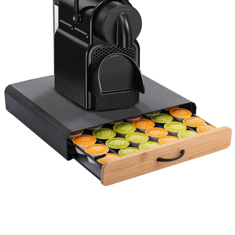 Contenitore Cassetto Porta Cialde Capsule Caffe Bustine Te Zucchero In Metallo Offerta
