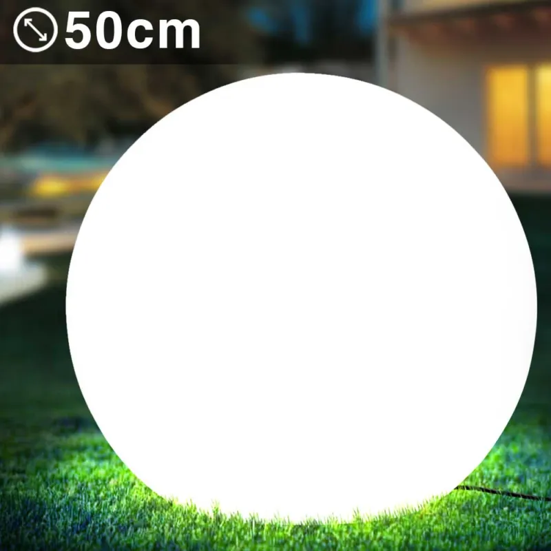 Lampada Sfera da Giardino 50cm Luce Illuminazione Esterno Attacco E27 Bianco Acquista Ora