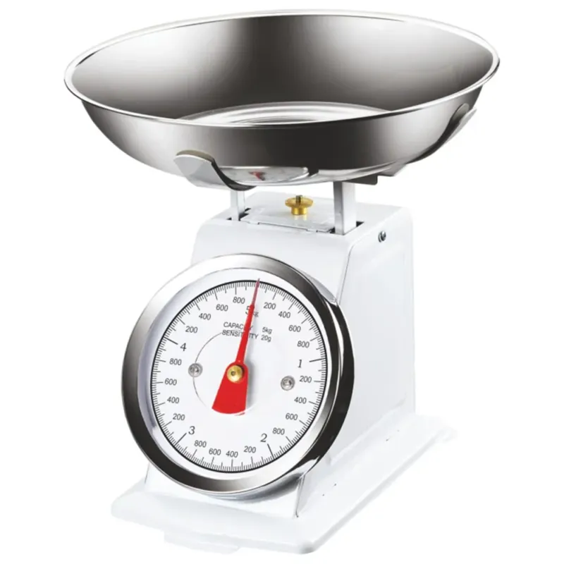 Affare Bilancia Meccanica Analogica da Cucina in Metallo Atlas Vintage 5Kg Bianco