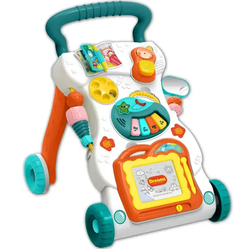 Girello Primi Passi Centro Attività Musicale con Giochi Estraibili per Bambini Vendita Finale