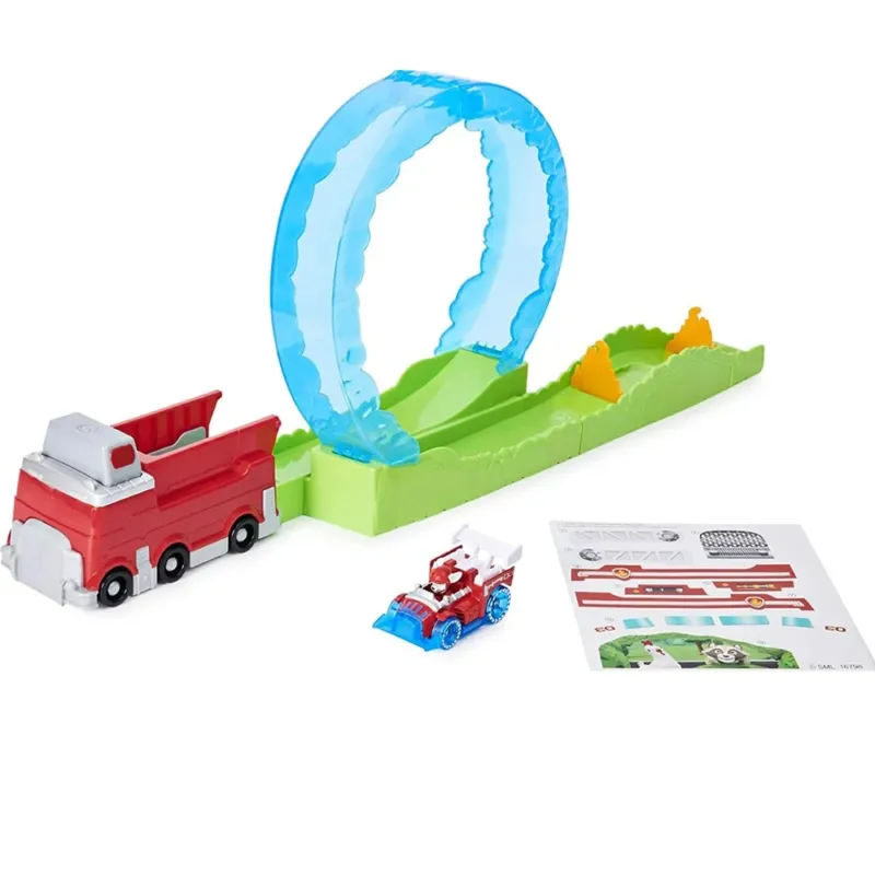 Paw Patrol Pista Ultimate Fire Rescue Set con Lanciatore e Macchinina Marshall Super Prezzo