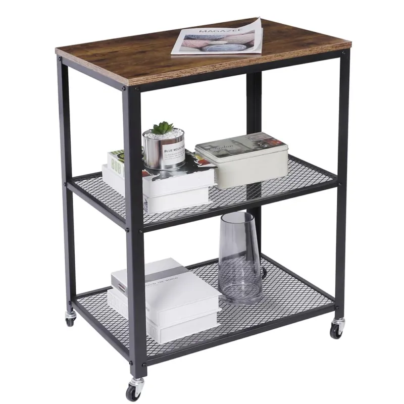 Ultima Occasione Carrello Cucina 3 Ripiani Multiuso Ruote Removibili Scaffale Design Industriale