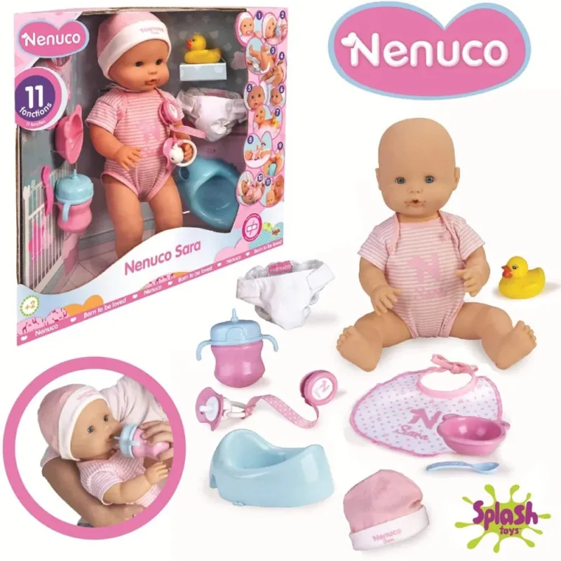 Prezzo Ridotto Bambola Nenuco Sara Bambolotto Educativo 11 Funzioni con Accessori Gioco