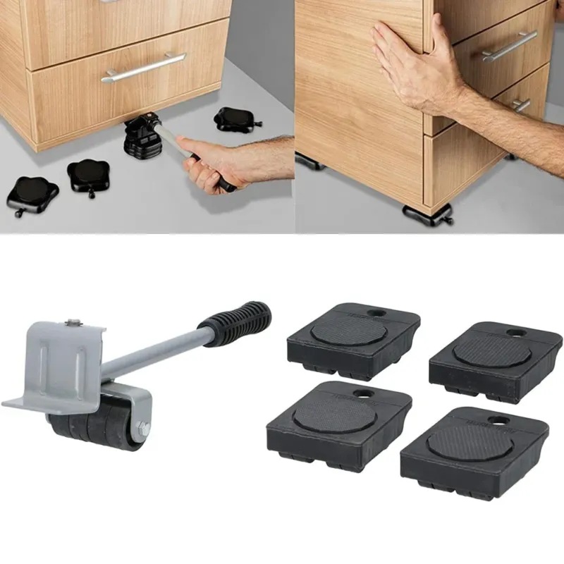 Prezzo Di Fabbrica Set Ruote Sposta Mobili Pesanti con Asta Cambio Sollevamento Divano Tavolo
