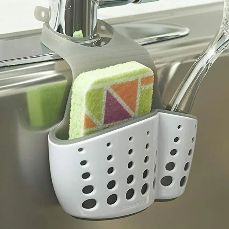 Portasapone Porta Spugne Organizzatore Portaoggetti Lavello Cucina Salvaspazio Di Tendenza
